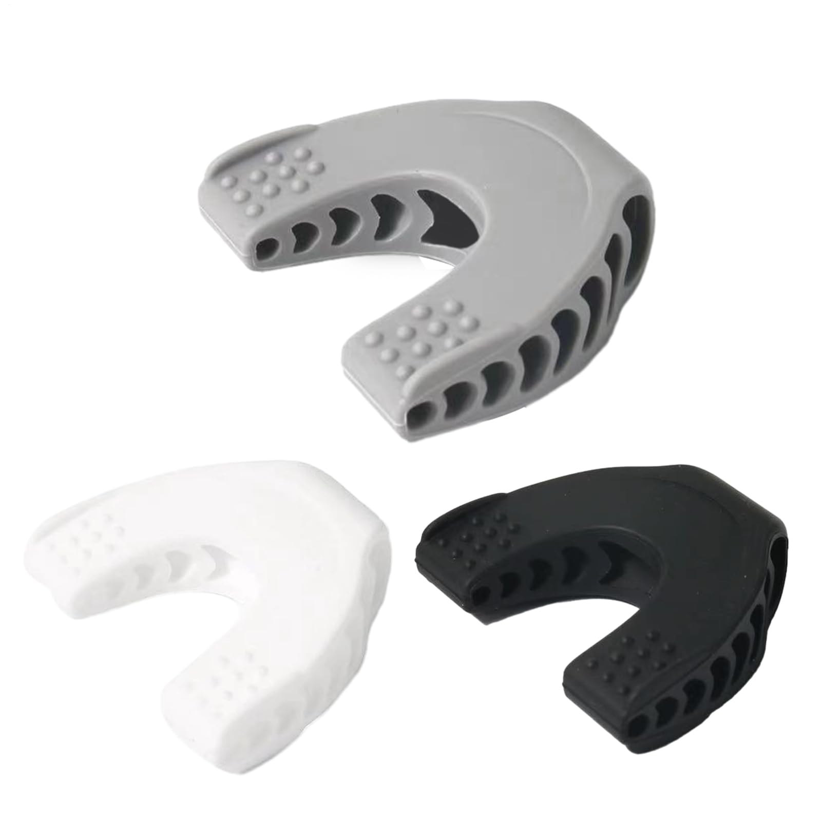 Facial Jaw Trainer - Silicone Mouth Exerciser Three Resistance Levels Strength Builder Compact Chewing Tool Durable Muscle Toner