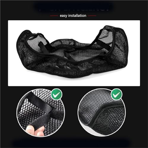 Funda de asiento para Suzuki V Strom DL250 cojín transpirable 3D negro 4