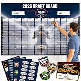 Instraella Fantasy Football Draft Board 2026, 12 Teams & 20 Rounds