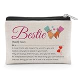 Bestie Birthday Gift for Women Coin Purse Bestie Definition Gifts Best Friend Friendship Presents for Soul Sister Coworker Friends Graduation Gifts for Her Christmas Birthday Presents Coin Pouch