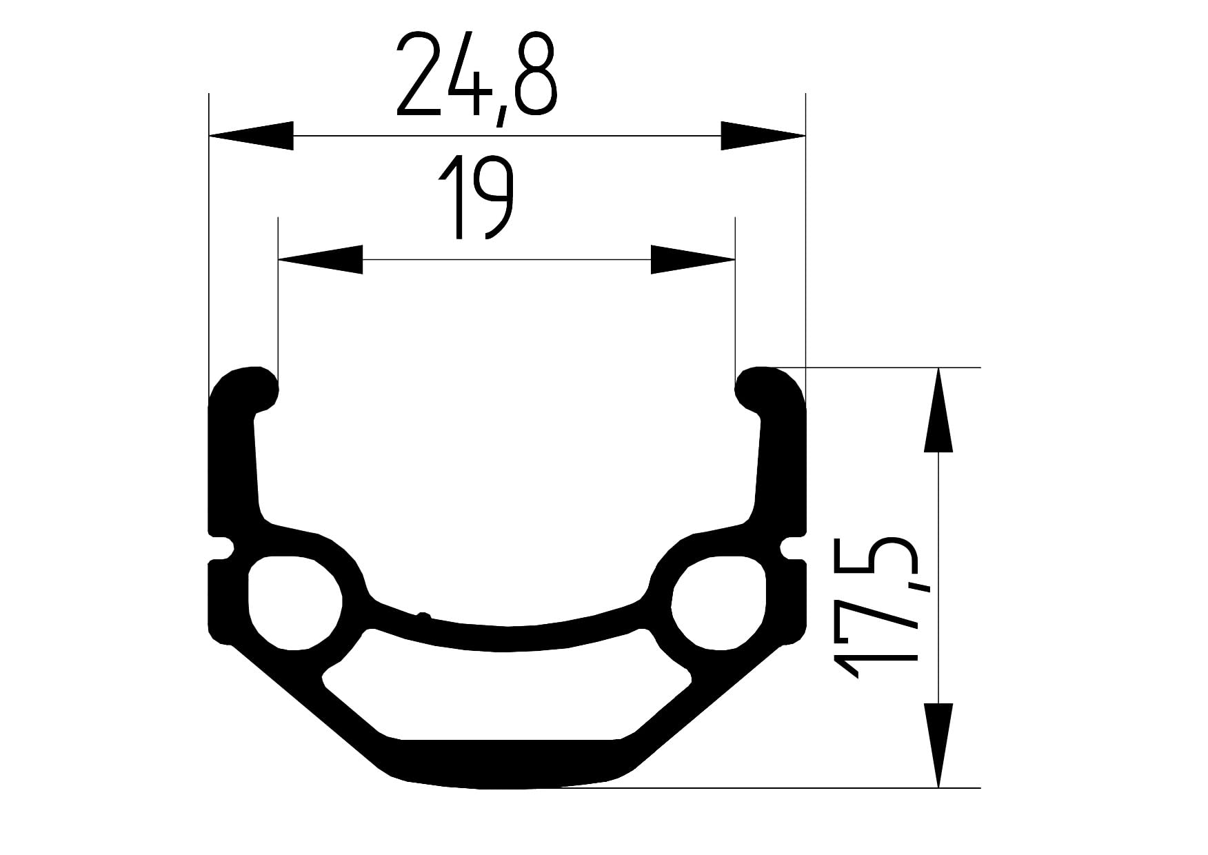 Vuelta Fahrradfelge Hinterrad 24-28 Zoll inkl. Nexus SG3C41A2078, 3 Gang Rüktritt-/Felgenbremse - Made in Germany Hinterrad Silber, Hohlkammer-Felgen, Fahrrad Rad