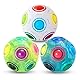 Vdealen Regenbogenball Set Magischer Puzzleball Zappelball Spiel Spaß Stressabbau Geschicklichkeitsspiele Pädagogische Spielzeug Denksport Ball Spielzeug Knobelspiel für Kinder Teens & Erwachsene
