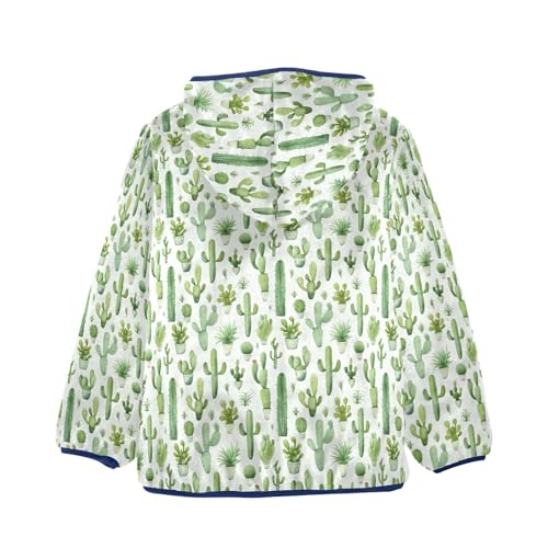 Cactus Boys Fleece Coat,Children's Zip-Up Hoodie Jacket,Baby Warm Fashion Outerwear 3-10T,A1132992