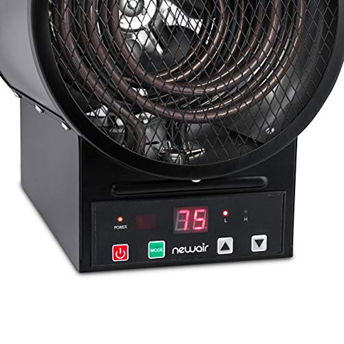 Newair, Ngh500Ga00, 2-In-1 240V 4800 Watt Portable Or Mountable Garage Heater, Heats Up To 500 Square Feet, Gray #TOP7