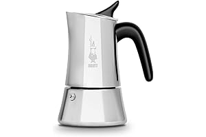 Bialetti Moka Pot Stainless Steel Coffee Maker, 6-Cup