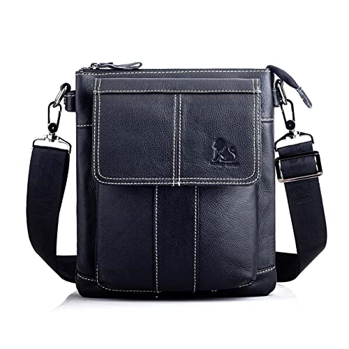 Mochila pequeña y bolsa de viaje portátil crossbody en cuero de moda