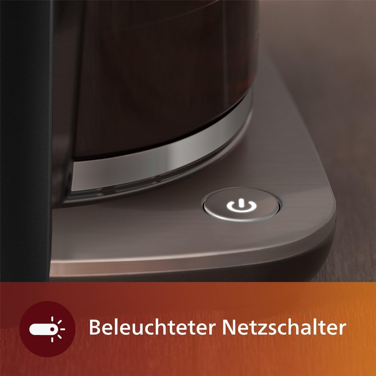 Philips Filterkaffeemaschine 1.25L 15 Tassen Boil & Brew schwarz silbern HD5416/60
