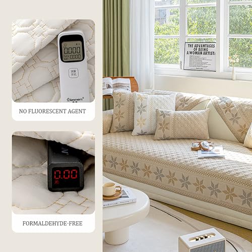 Funda de sofá bordada lavable de 70x180cm protectora antideslizante 5