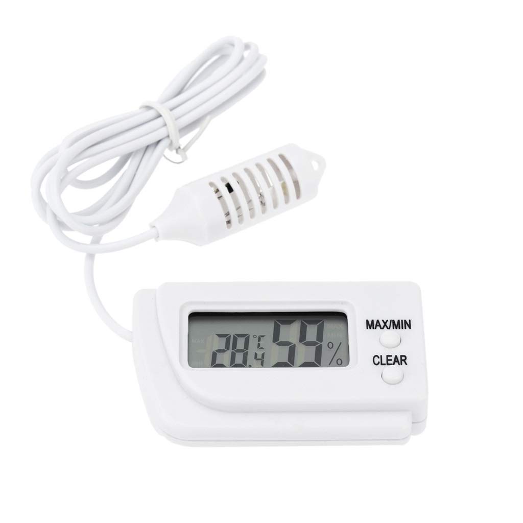 JFDBGU Mini Digital Pet Sensor Thermometer TERMOMETRO Pratico Temperatura E MISURATORE di umidità INCUBUCATORE Pet Temperatister Meter
