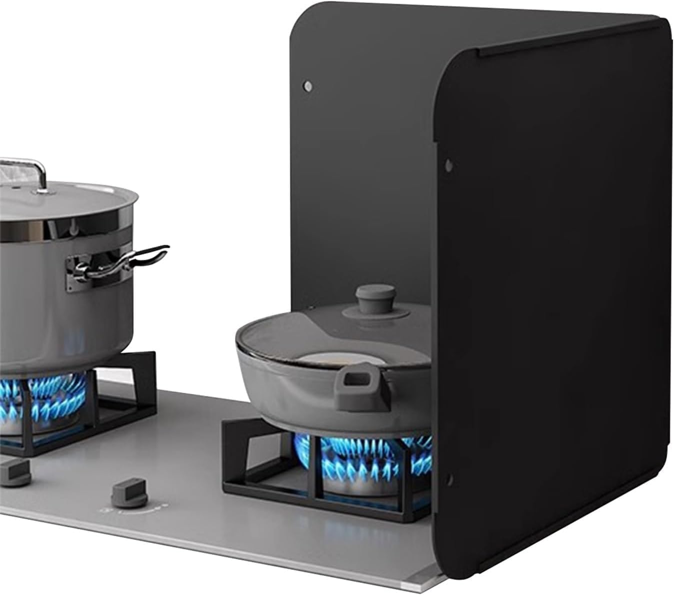 Stainless Steel Splatter Guard - Foldable Oil Splash Protector for Cooking, Backsplash for Stove Frying Pan, Nonstick Kitchen Safety