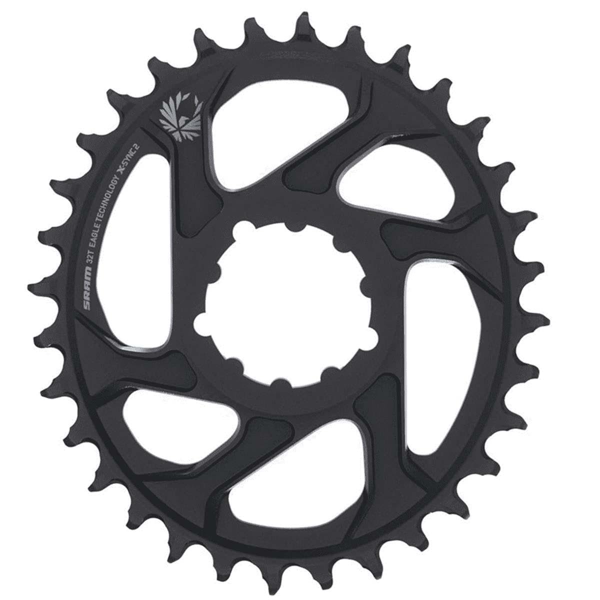 SRAMMTB SRM PLATO X-SYNC 12/11V EAGLE OVAL 32D DM 6º BLK, Black