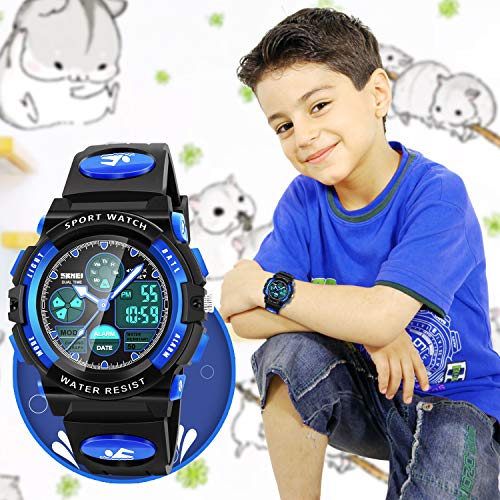 Dodosky Boy Toys Age 5-12, Led 50M Waterproof Digital Sport Watches For Kids Birthday Presents Gifts For 5-13 Year Old Boys thumb #5