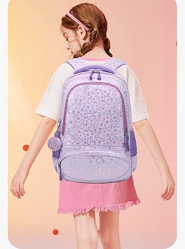 Miniatura 7 de Juego de mochila para niñas y adolescentes, mochila escolar para niños con bolsa para el almuerzo, estuche para lápices, mochilas escolares con