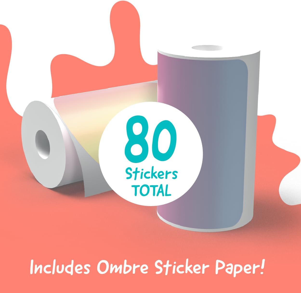 Hello Blink - Sticker Maker - Refill Pack with 80 Glitter Stickers - Children Ages 8+