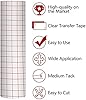 Zwanzer 50FT Transfer Tape for Vinyl - 12” x 50 FT(30.5x1524CM) w/Red Clear Alignment Grid for Adhesive Vinyls - Medium Tack Vinyl Transfer Tape for Decals,Signs #4