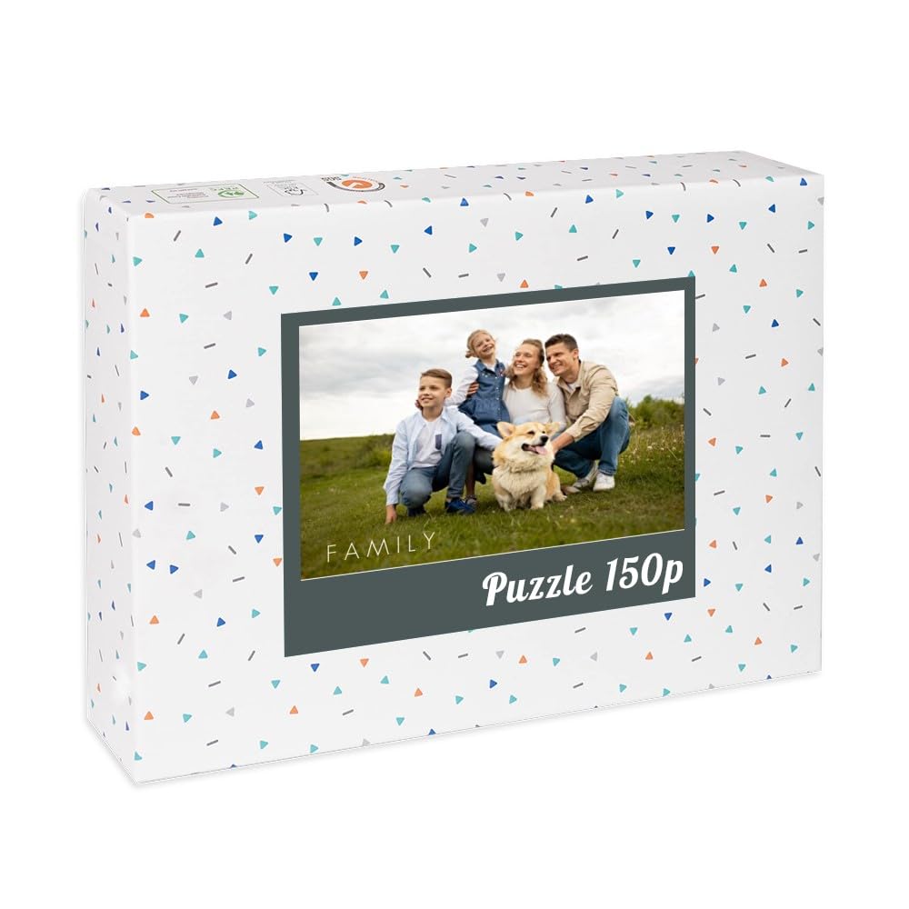 Wanapix | Puzzle in Legno Personalizzato con Foto e Testo | 150 Pezzi | Puzzle Originale | 36 x 25 cm | Rompicapo Adulti