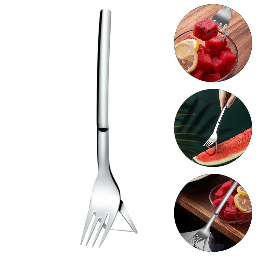 DOITOOL Fruit Carving Tools Watermelon Slicer Easy Cut Serve Melon Cutter Fork