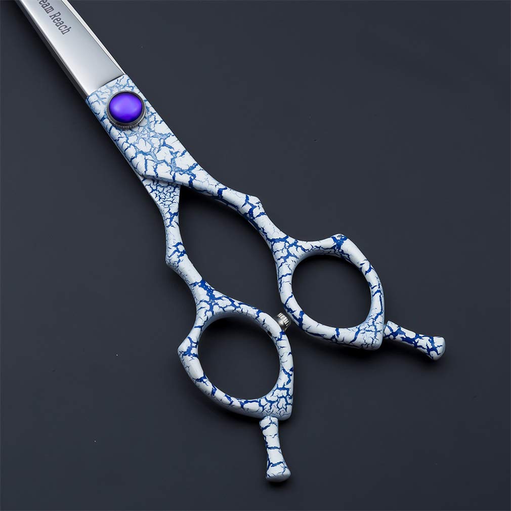 6,5 Pollici Governare Dell'animale Domestico Forbici, in Acciaio Inox Professionale Dog Grooming Scissors Up-Curvo Scissor, Luce E Sharp, per Pet Barber Shop