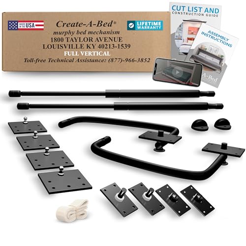 Create-A-Bed Full Size Deluxe Murphy Bed Kit, Vertical