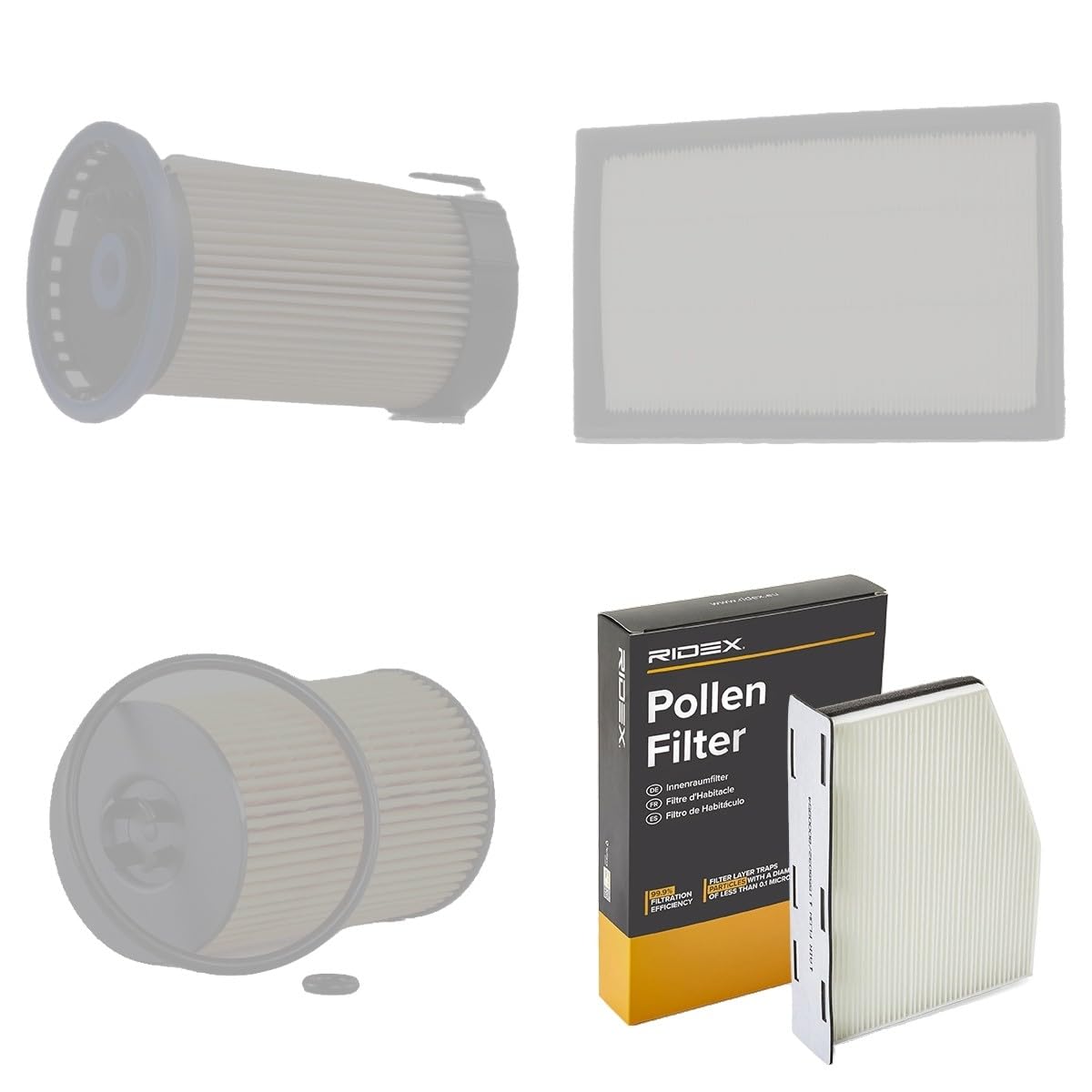 RIDEX 4055F28834 Kit de filtros con juntas con filtro previo Compatible con VW Passat B8 Variant 3G5, CB5 Gasóleo