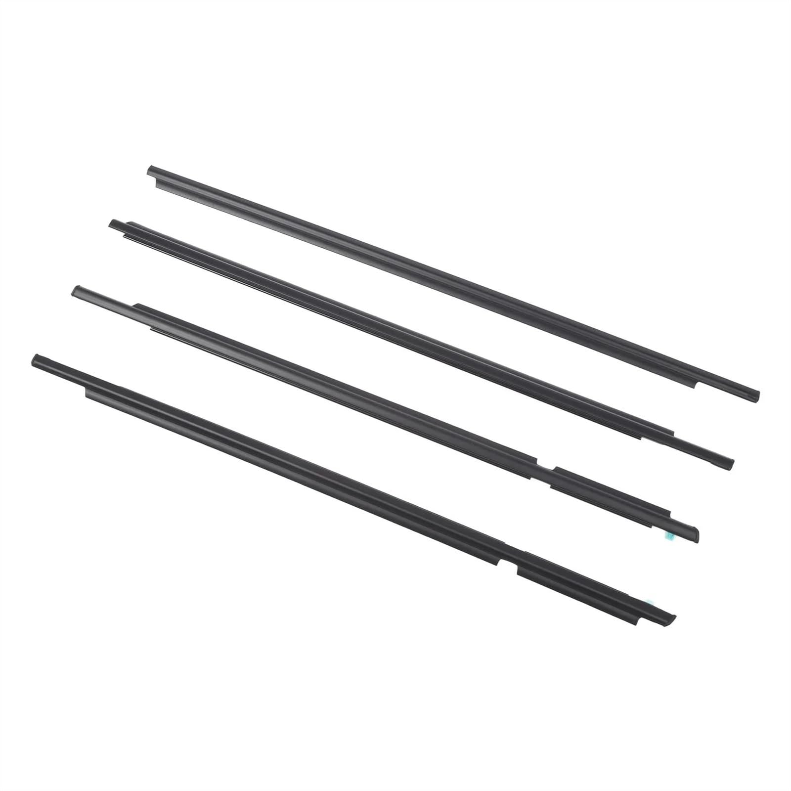 4 burletes de repuesto for ventanilla de coche, for Toyota, Land Cruiser, Prado, Serie 120, 2003, 2004, 2005, 2006, 2007, 2008, 2009. Número de pieza: 75711-60061