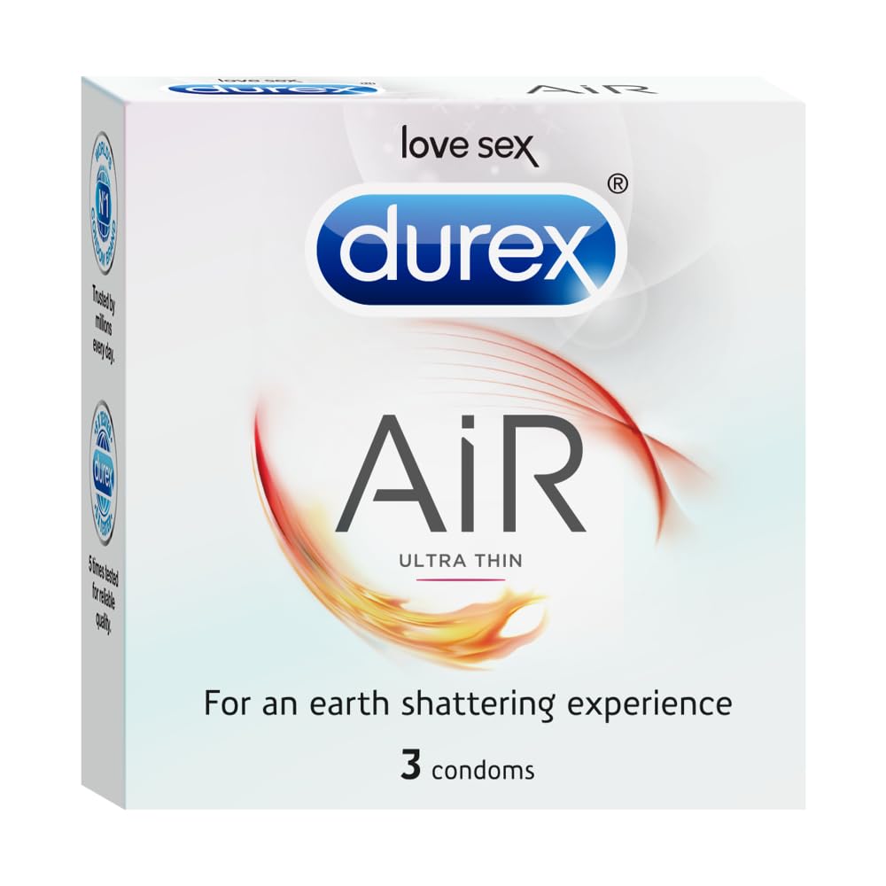 Durex Air Condoms for Men - 3 Count |Suitable for use with lubes & toys-picture-8