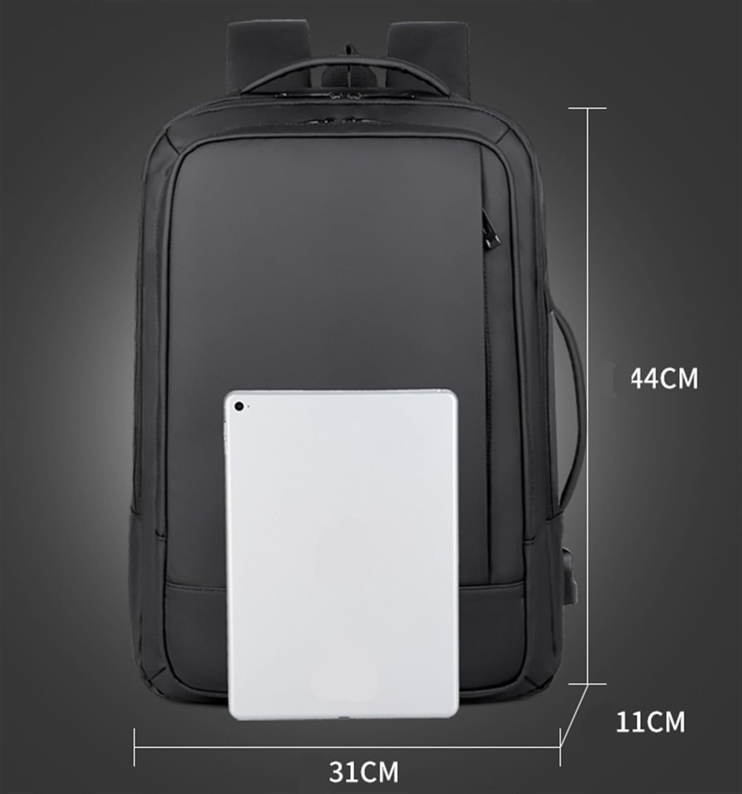 Torba Na Laptopa Plecak Dla Mężczyzn Business Slim O Przekątnej 17,3 Cala Z Ładowarką USB. Plecaki Podróżne Do Komputera Sac Ordinateur Portable(Gray)