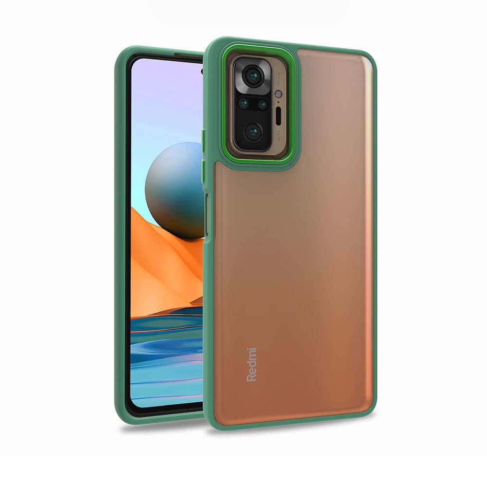 Zore Xioami ile uyumlu Redmi Note 10 Pro Kılıf Flora Kapak Yeşil