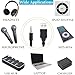 Warmstor 2-Pack 3.3-Feet USB 2.0 Type A Male to 3.5mm AUX Male Charging Cable Charge Cord for MP3 MP4 Players, Headphones, Speakers, Watches, Boombox