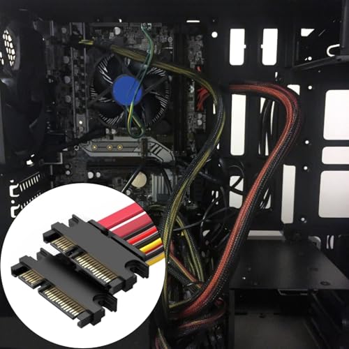 Cable combinado de poder y datos SATA 7+15Pin 0.1 m miniatura 3