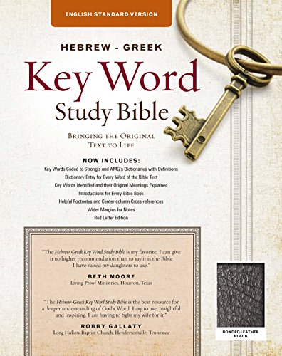 The Hebrew-Greek Key Word Study Bible: ESV Edition, Black Bonded Leather (Key Word Study Bibles)