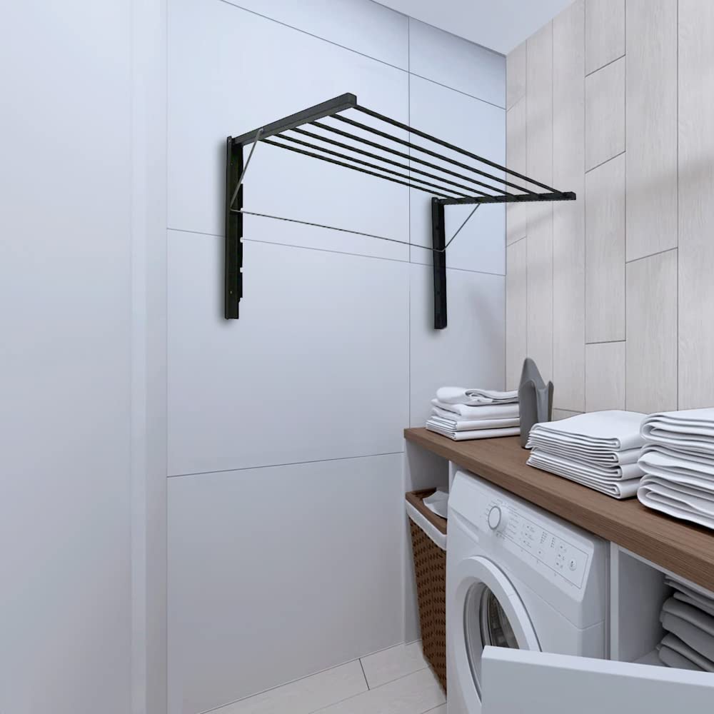 ABJ Stendino Majka pieghevole Stendibiancheria (100cm, Argento)