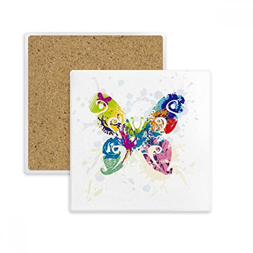Dessous de verre de boisson motif papillon : idée cadeau déco maison originale - 2