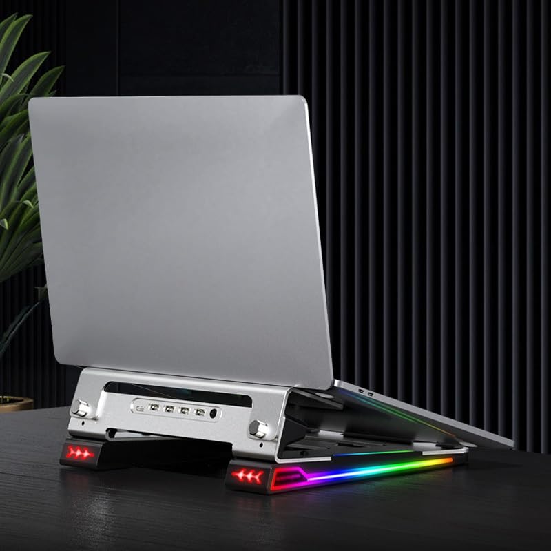Soporte para Laptop de Aleación de Aluminio con Ventilador miniatura 6