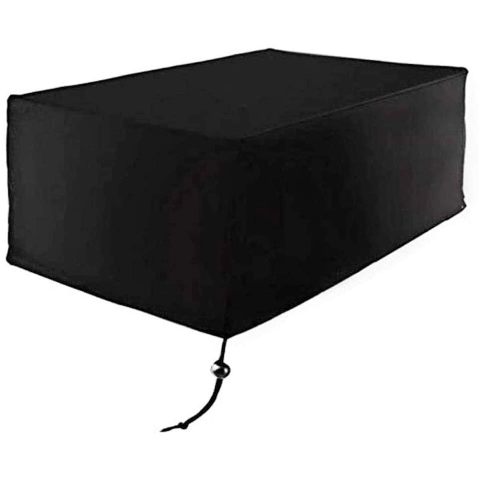 STZYY Garden Furniture Covers,Prevent Dust/Smoke,Outdoor Rainproof Anti-UV 210D Oxford Cloth Garden Terrace Patio Garden Furniture Cover,Black,255x126x100cm