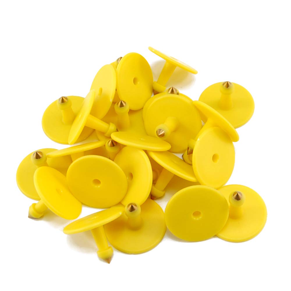 Lot de 100 étiquettes d'identification numérotées en TPU pour chèvres, moutons, porcs, vaches, bétail, veau et 1 applicateur d'étiquettes auriculaires
