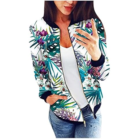 Zip Fleece Jacket Women Women Vintage Flower Print Full Zip Pocket Long Sleeve Jacket Casual Top Coat Outerwear for Home Holiday Work Dire Jacket (Green, S) Cover