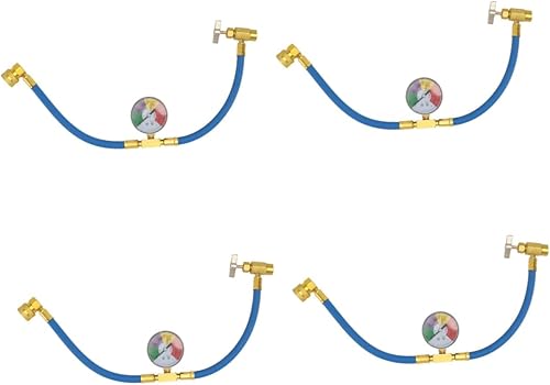 VICASKY 4 unids automotriz AC Kit refrigerante mangueras hogar AC recarga gas para aire acondicionado de auto regas kit Ac medidores para 134a AC