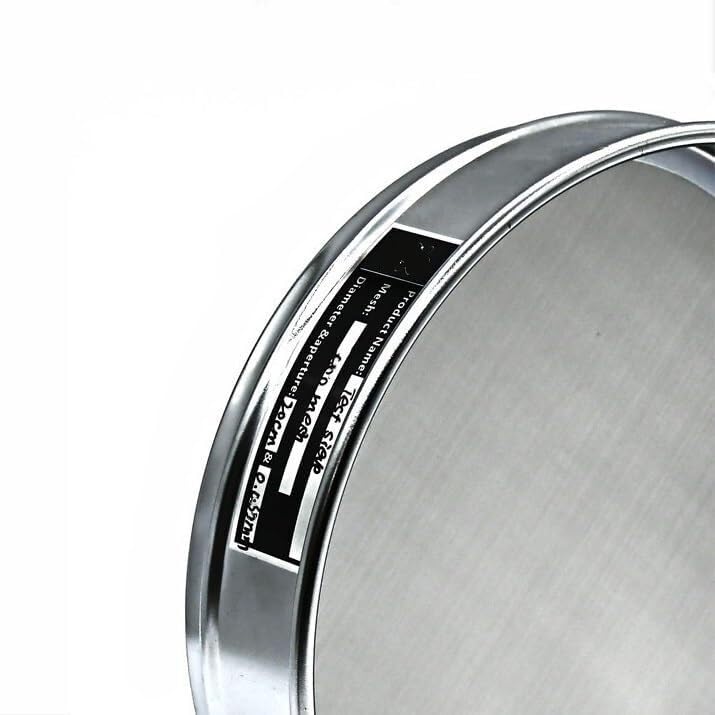 Lab Analysis Test Sieve - 20cm 304 Stainless Steel Frame with 400 Mesh (0.0385mm) for Sampling and Inspection