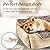 JOEJOY Dog Bed Large Washable - Calming Dog Bed Chew Resistant & Anti-Anxiety Dog Bed Rectangle Dog Bed with Soft Cosy Plush - Pet Bed Size Small | Medium | Large Mattress Mat For Dog, Beige, 30in