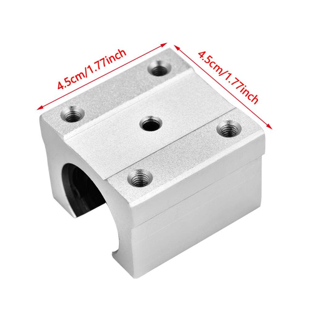 4 PZ SBR16UU 16mm Alluminio Scorrevole Lineare Aperto Cuscinetto Movimento Lineare Blocco Cuscinetto Scorrimento Boccola Scorrevole CNC