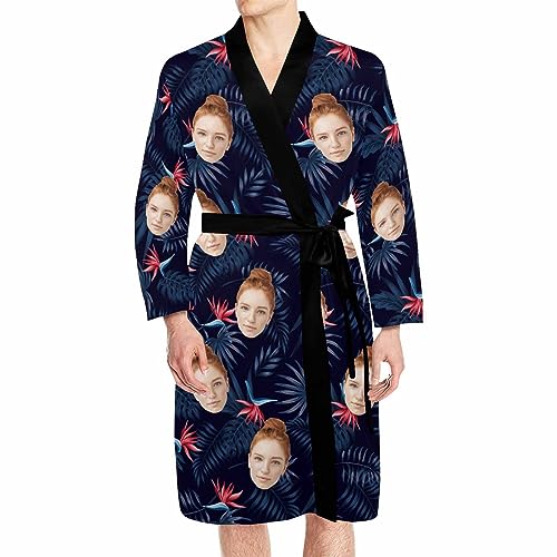 M YESCUSTOM Custom Robes for Women Personalized Face Robes Lightweight Nightwear Customized Bathrobes Sleeping Short Robe4