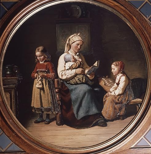 Peinture sur toile Nordique Adolph Tidemand décoration murale chambre coucher 60x90