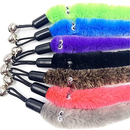 Tienailing Cat Worm Toy Refills Cat Wand Replacement Worms, 12 Pcs Cat Worms Refill, Interactive Cat Teaser Toy Attachments Worm For Cat Toys #TOP2
