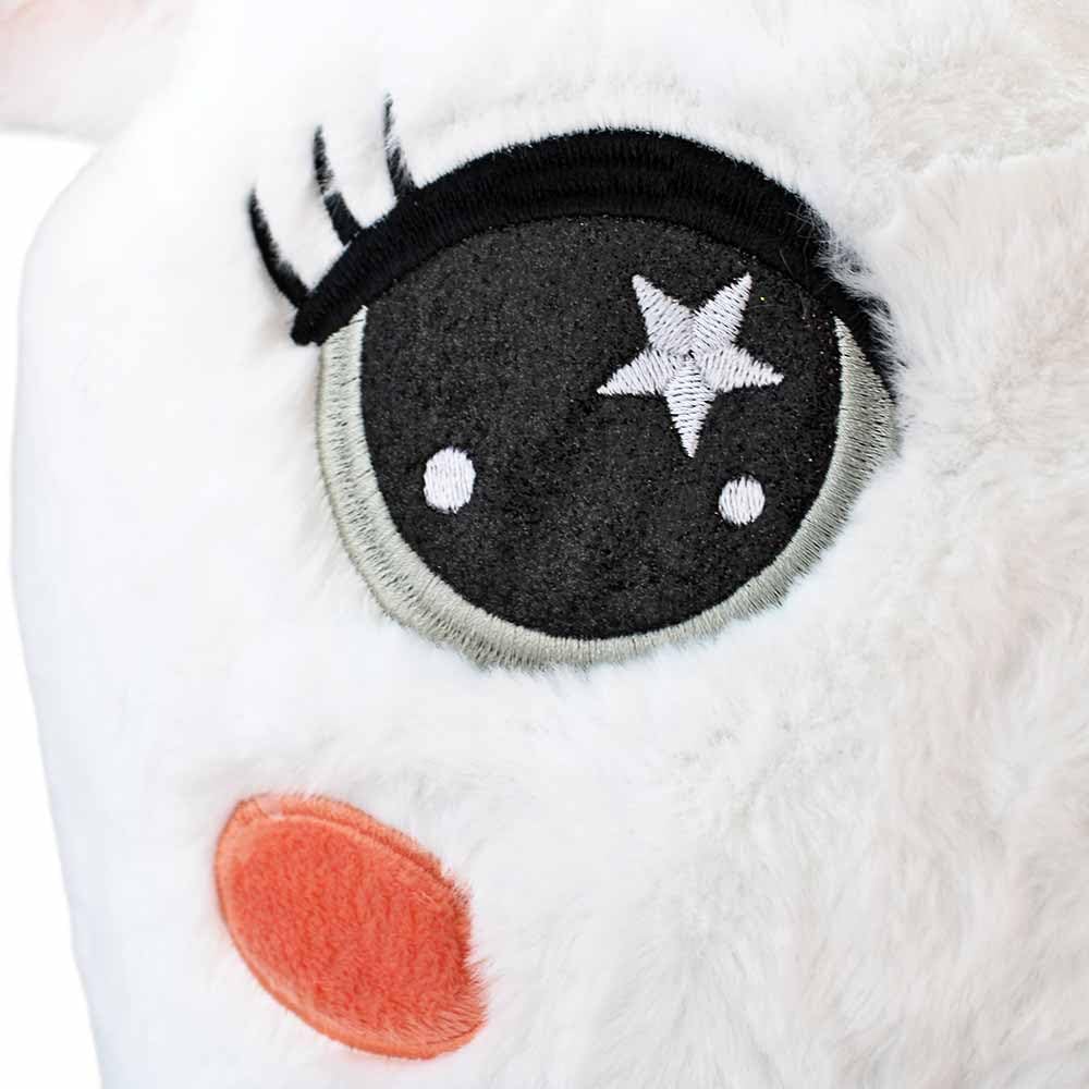 BEMIRO XXL Einhorn Kuscheltier – ca. 90 cm – großes Plüschtier mit goldenem Horn und Glitzerherzen – Farben Rosa oder Weiß wählbar
