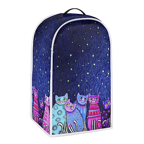 Image of Talayituse Galaxy Cat Print Blender Cover Kitchen Appliance Covers Stand Mixer or Coffee Juice Machine Blender Dust Cover and Fingerprint Protection