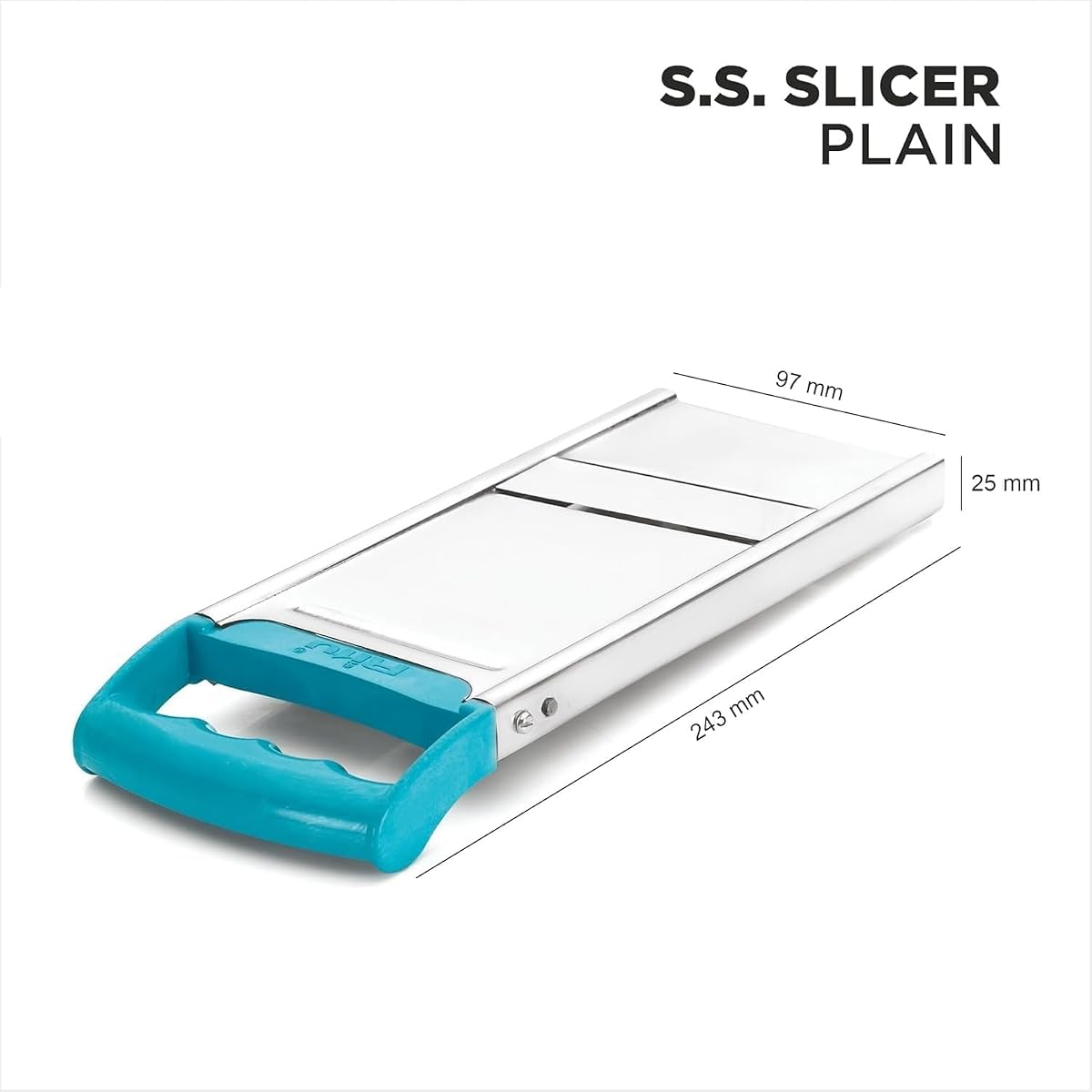 Black Olive Plain Slicer - Stainless Steel Manual Potato Chips Cutter &