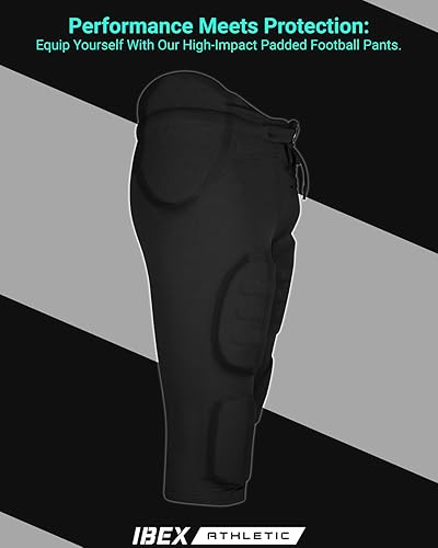 Miniatura 5 de Pantalones de fútbol integrados para adultos, pantalones de práctica de fútbol para hombre con almohadillas integradas