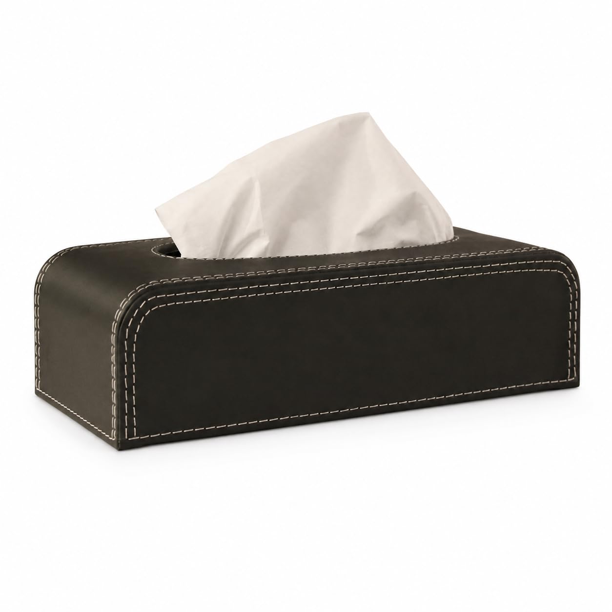 Premium PU Leather Tissue Box Holder for Home, Office, Living Room & Car – Decorative Rectangular Facial Tissue Paper Cover-image-46