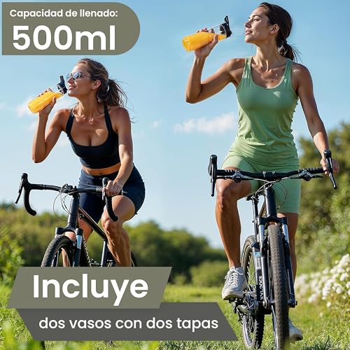 Miniatura 4 de Batidora De Vaso Eléctrica 500ml, 300w, 4 Cuchillas Inox, 2 Botellas Tritan Sin Bpa, 23.000 Rpm, Apta Lavavajillas, Batidora Compacta Para Batidos, Smoothies, Zumos Y Proteínas.